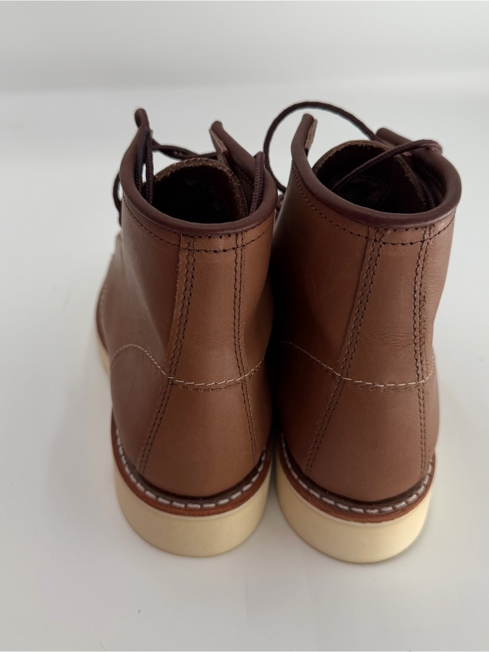 NEW Redwing 3426 MOC TOE MOCHA ORO-IGINAL Moc Boots Brown Womens Size 7B $349 - Picture 5 of 8